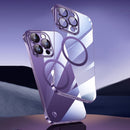 For iPhone 13 Pro Electroplating Frameless Magsafe Magnetic PC Phone Case(Transparent)