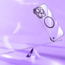 For iPhone 13 Pro Electroplating Frameless Magsafe Magnetic PC Phone Case(Transparent)