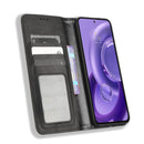 For Motorola Edge 30 Neo / Edge 30 Lite Magnetic Buckle Retro Texture Leather Phone Case(Black)