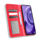 For Motorola Edge 30 Neo / Edge 30 Lite Magnetic Buckle Retro Texture Leather Phone Case(Red)