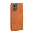 For Motorola Edge 30 Neo / Edge 30 Lite Magnetic Buckle Retro Texture Leather Phone Case(Brown)