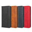 For Motorola Edge 30 Neo / Edge 30 Lite Magnetic Buckle Retro Texture Leather Phone Case(Black)