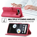 For Google Pixel 7 LC.IMEEKE Calf Texture Horizontal Flip Leather Case(Red)