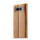 For Google Pixel 7 Pro LC.IMEEKE Calf Texture Horizontal Flip Leather Case(Yellow)