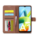 For Xiaomi Redmi A1 LC.IMEEKE Calf Texture Horizontal Flip Leather Case(Brown)
