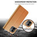 For Xiaomi Redmi A1 LC.IMEEKE Calf Texture Horizontal Flip Leather Case(Yellow)