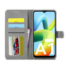 For Xiaomi Redmi A1 LC.IMEEKE Calf Texture Horizontal Flip Leather Case(Grey)