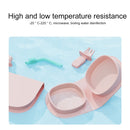 Outdoor Portable Silicone Folding Complementary Food Bowl(Pink)