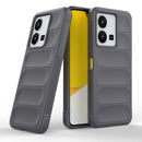 For vivo Y35 4G Global Magic Shield TPU + Flannel Phone Case(Dark Grey)