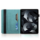 For iPad 2022 Life Tree Series Horizontal Flip Leather Case with Holder(Lake Blue)