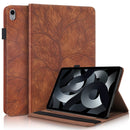 For iPad 2022 Life Tree Series Horizontal Flip Leather Case with Holder(Brown)