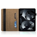 For iPad 2022 Life Tree Series Horizontal Flip Leather Case with Holder(Brown)