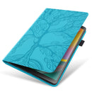 For Lenovo Tab P11 Pro Gen 2 Life Tree Series Horizontal Flip Leather Case with Holder(Lake Blue)