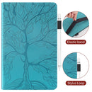 For Lenovo Tab P11 Pro Gen 2 Life Tree Series Horizontal Flip Leather Case with Holder(Lake Blue)