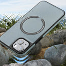 For iPhone 14 Pro Max Leather MagSafe Magnetic Phone Case(Beige)