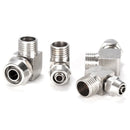 PL4-M5 LAIZE 10pcs Nickel Plated Copper Trachea Quick Fitting Lock Female Connector