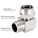 PL6-02 LAIZE 10pcs Nickel Plated Copper Trachea Quick Fitting Lock Female Connector