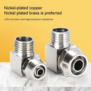 PL10-03 LAIZE Nickel Plated Copper Trachea Quick Fitting Lock Female Connector