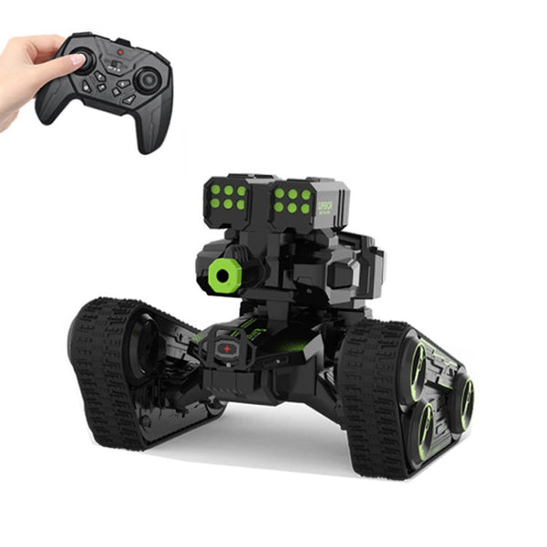 JJR/C 538 Gesture Sensing Remote Control Two-Wheel Tank Battle Spray Truck, Specification:Single Control(Green)