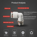 PL16-04 LAIZE PL Elbow Pneumatic Quick Fitting Connector