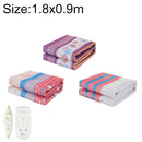 1.8x0.9m 220V Timing Temperature Adjustment Electric Blanket Single Control, Random Color Delivery(Suede)