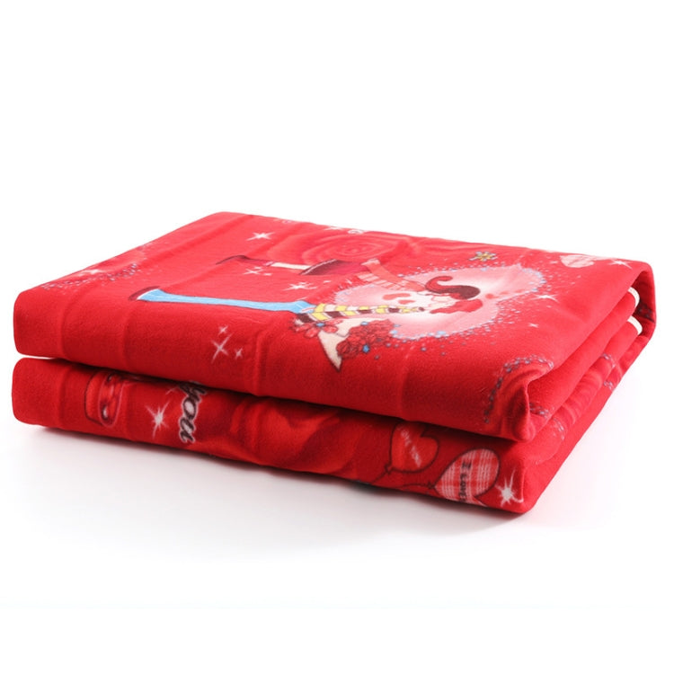 1.8x0.9m 220V Timing Temperature Adjustment Electric Blanket Single Control, Random Color Delivery(Suede)