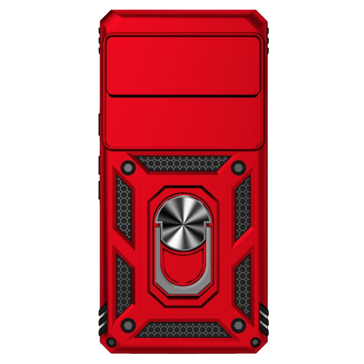 For Google Pixel 7 5G Sliding Camshield Holder Phone Case(Red)