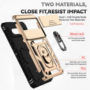 For Google Pixel 7 5G Sliding Camshield Holder Phone Case(Gold)