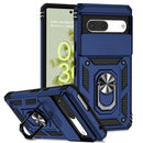 For Google Pixel 7 5G Sliding Camshield Holder Phone Case(Blue)