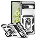For Google Pixel 7 5G Sliding Camshield Holder Phone Case(Silver)