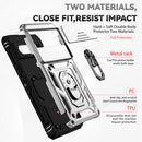 For Google Pixel 7 5G Sliding Camshield Holder Phone Case(Silver)