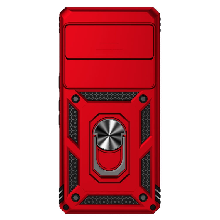 For Google Pixel 7 Pro 5G Sliding Camshield Holder Phone Case(Red)