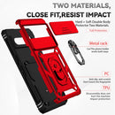 For Google Pixel 7 Pro 5G Sliding Camshield Holder Phone Case(Red)