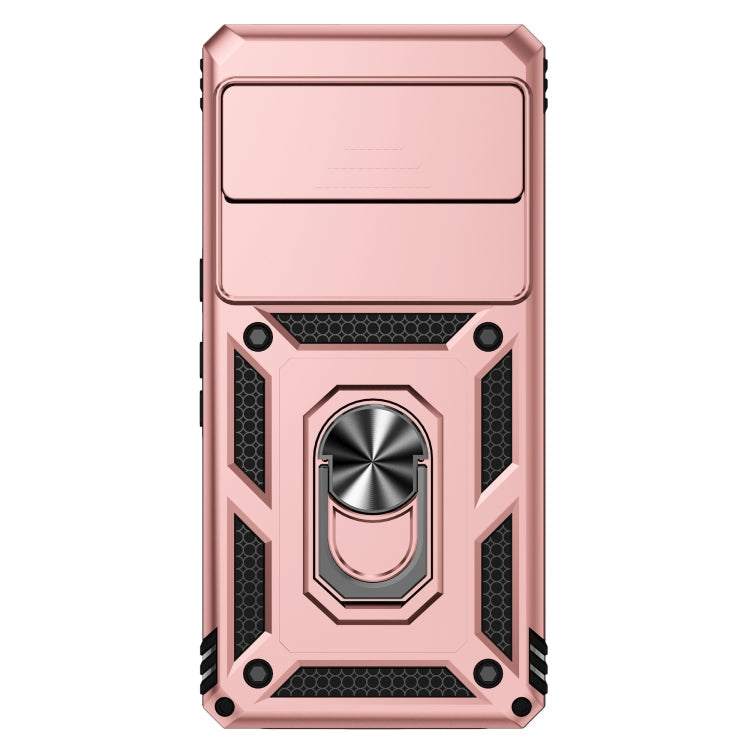For Google Pixel 7 Pro 5G Sliding Camshield Holder Phone Case(Rose Gold)
