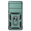 For Google Pixel 7 Pro 5G Sliding Camshield Holder Phone Case(Dark Green)