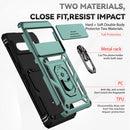 For Google Pixel 7 Pro 5G Sliding Camshield Holder Phone Case(Dark Green)