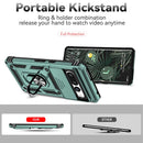 For Google Pixel 7 Pro 5G Sliding Camshield Holder Phone Case(Dark Green)