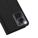 For Motorola Edge 30 Ultra DUX DUCIS Skin Pro Series Flip Leather Phone Case(Black)