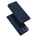 For Motorola Edge 30 Ultra DUX DUCIS Skin Pro Series Flip Leather Phone Case(Blue)
