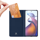 For Motorola Edge 30 Ultra DUX DUCIS Skin Pro Series Flip Leather Phone Case(Blue)