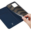 For Motorola Edge 30 Ultra DUX DUCIS Skin Pro Series Flip Leather Phone Case(Blue)