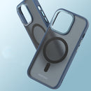 For iPhone 14 Pro MOMAX Magsafe PC + TPU + Metal Phone Case(Black)