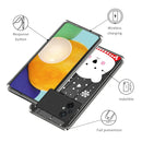 For Xiaomi Poco M5 Christmas Patterned Clear TPU Phone Cover Case(Snowflake Bear)