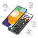 For Xiaomi Poco C40 Christmas Patterned Clear TPU Phone Cover Case(Santa Elk)