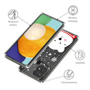For Xiaomi Poco C40 Christmas Patterned Clear TPU Phone Cover Case(Snowflake Bear)