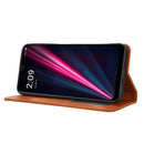 For T-Mobile REVVL 6 Pro 5G Magnetic Buckle Retro Texture Leather Phone Case(Brown)