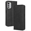 For Nokia G60 5G Magnetic Buckle Retro Texture Leather Phone Case(Black)