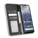 For Nokia G60 5G Magnetic Buckle Retro Texture Leather Phone Case(Black)