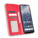 For Nokia G60 5G Magnetic Buckle Retro Texture Leather Phone Case(Red)