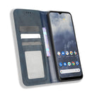 For Nokia G60 5G Magnetic Buckle Retro Texture Leather Phone Case(Blue)